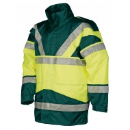 Sioen Siopor Ultra 4-in-1 parka 209A Skollfield, geel/groen Maat XXL 