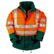 Sioen Siopor Extra regenjas 132Z Brighton, oranje/groen Maat 3XL 