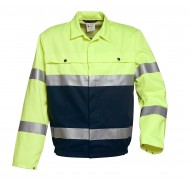 HaVeP High Visibility jasje 5105, blauw/geel Maat 50 