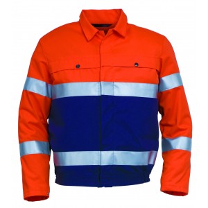 HaVeP High Visibility jasje 5105, blauw/oranje Maat 64 