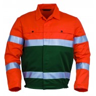 HaVeP High Visibility jasje 5105, groen/oranje Maat 48 