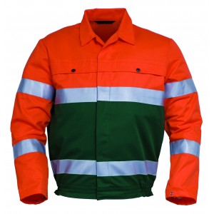 HaVeP High Visibility jasje 5105, groen/oranje Maat 62 