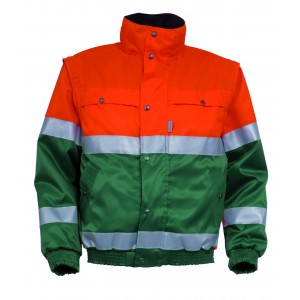 HaVeP High Visibility All Season jack 5139, groen/oranje Maat XXL 