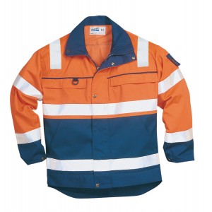 Fristads Kansas jack 100485, oranje/blauw Maat L 