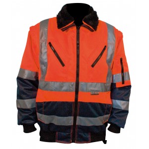 M-Wear pilotjack EN 471 0964, oranje/blauw Maat S 