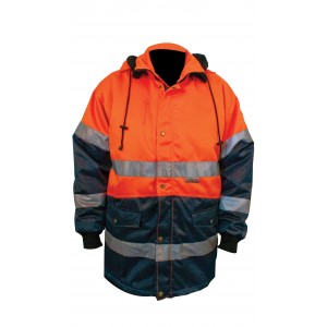 M-Wear parka 0990, oranje/blauw Maat XXL 