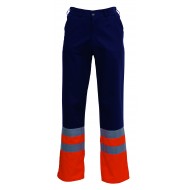 HaVeP High Visibility broek 8397, blauw/oranje Maat 46 