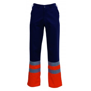 HaVeP High Visibility broek 8397, blauw/oranje Maat 55 