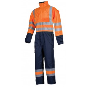 Sioen Siopor FR-AST overall 5634 Geralton, oranje/marineblauw Maat M 