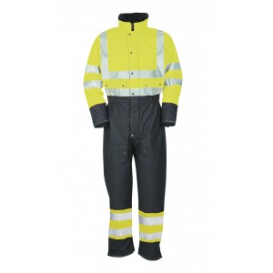 Sioen Flexothane Classic overall 5616 Rabaul, blauw/geel Maat XL 