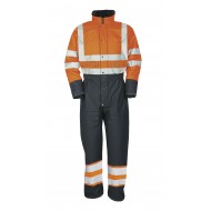Sioen Flexothane Classic overall 5616 Rabaul, blauw/oranje Maat 3XL 