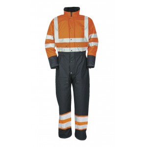Sioen Flexothane Classic overall 5616 Rabaul, blauw/oranje Maat 3XL 