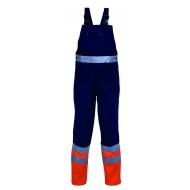 HaVeP High Visibility Amerikaanse overall 2414, blauw/oranje Maat 46 