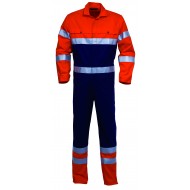 HaVeP High Visibility overall 2415, blauw/oranje Maat 52 