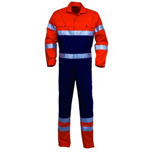 HaVeP High Visibility overall 2415, blauw/oranje Maat 56 