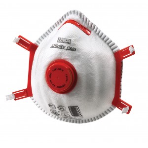 MSA Affinity Plus-V stofmasker FFP3 NR D, rood, met uitademventiel (10069902)   