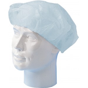 Baret polypropyleen model Wokkel blauw   blauw