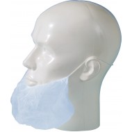 Baardmasker polypropyleen blauw   blauw