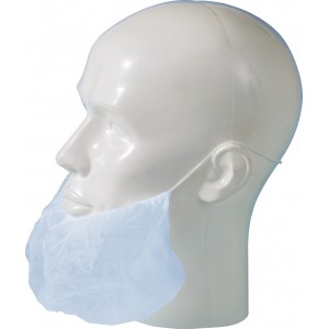 Baardmasker polypropyleen blauw   blauw