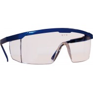 Veiligheidsbril M-Safe Plus, blauw montuur, heldere lens   