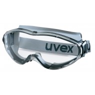uvex ruimzichtbril ultrasonic 9302-285, grijs/zwart montuur, heldere PC lens, UV 2-1.2 supravision HC-AF   