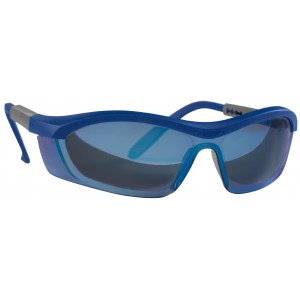 Honeywell veiligheidsbril Tornado T5700, blauw montuur, blue mirror smoke lens (908105)   