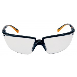 3M veiligheidsbril Solus, zwart/oranje montuur, heldere lens, AS coating (71505-00001)   