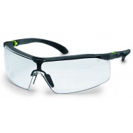 uvex veiligheidsbril i-fit 9179-275, antraciet/lime montuur, heldere lens, UV 2-1.2 supravision HC-AF   