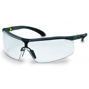 uvex veiligheidsbril i-fit 9179-275, antraciet/lime montuur, heldere lens, UV 2-1.2 supravision HC-AF   