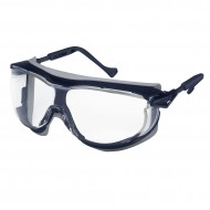 uvex veiligheidsbril skyguard NT 9175-260, verstelbare oorveren, blauw/grijs montuur, heldere lens, UV 2-1.2 supravision HC-AF   