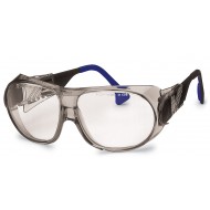 uvex veiligheidsbril futura 9180-015, bruin montuur, heldere lens, UV 2-1.2 optidur NCH   
