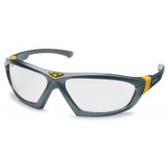 uvex veiligheidsbril Athletic 9185-075, transparante PC ruit, Optidur NC, titanium   