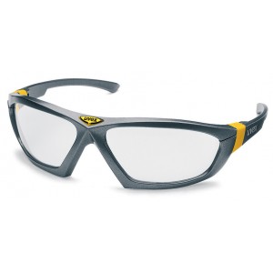 uvex veiligheidsbril Athletic 9185-075, transparante PC ruit, Optidur NC, titanium   