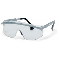 uvex veiligheidsbril astrospec 9168-005, zilvergrijs montuur, heldere lens, UV 2-1.2 optidur NCH   