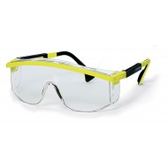 uvex veiligheidsbril astrospec 9168-035, geel/zwart montuur, heldere lens, UV 2-1.2 optidur NCH   