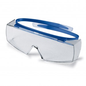 uvex overzetbril super OTG 9169-065, blauw montuur, heldere PC lens, UV 2-1,2 optidur NCH   