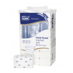 Tork Premium hand towel interfold soft (100288), à 21 pakken   